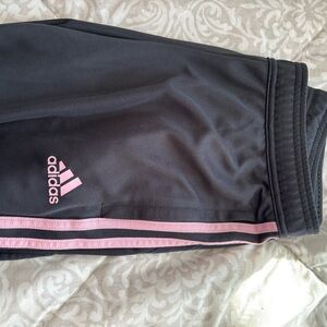 Adidas Women’s Gray and Pink Track Pants